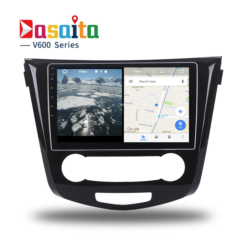 Автомобиль 2 DIN Android 7.1.1 GPS Navi для Nissan Qashqai 2014 + X Trail Авторадио навигации головное