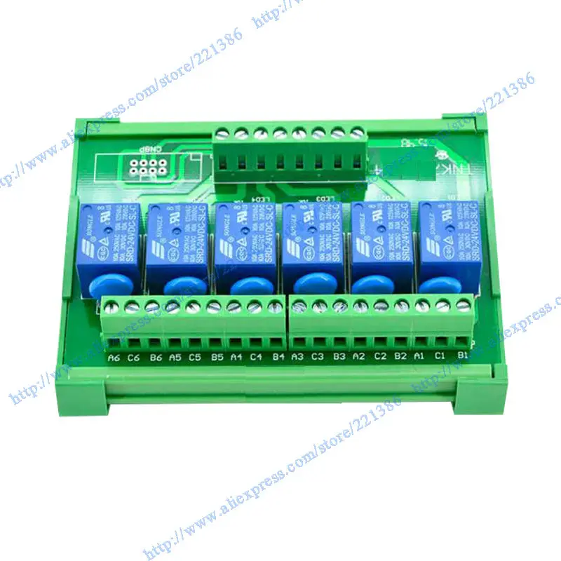 6-канальное реле планшетовая Плата усилителя ПЛК-плата SL модуль установки