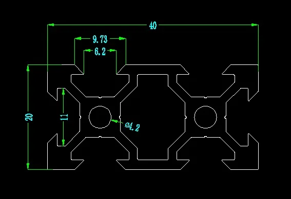 3D-принтеры Запчасти V слот анодированный серебром линейный рельс Алюминий профиля Регулируемая длина