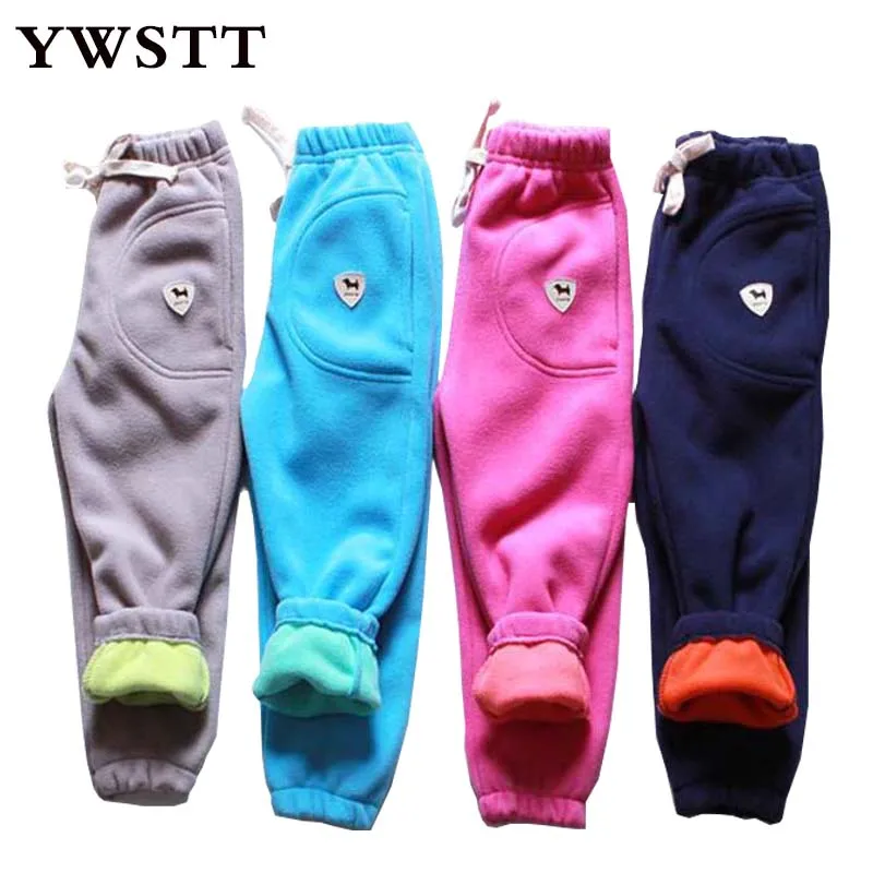 

Kids Boys Girls Casual Pants Trousers for Spring Autumn Unisex Polar Fleece Pants Children Sport trousers For 2-7Y
