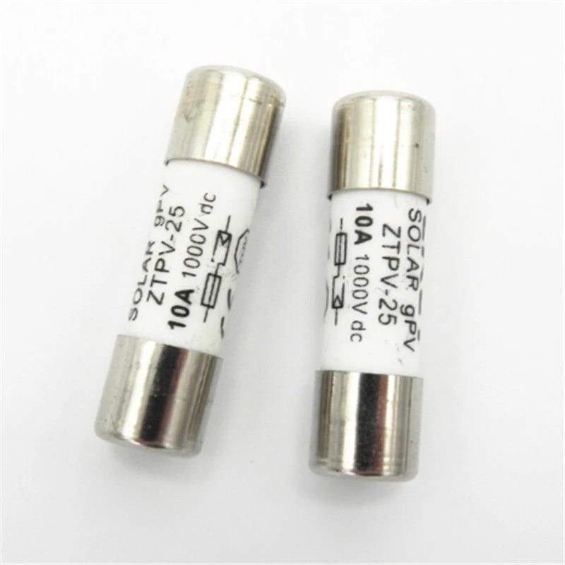 20 шт./лот 1A~ 32A 1000V плавкий 10A15A 10*38 мм PV солнечная предохранитель для Солнечные энергетические установки