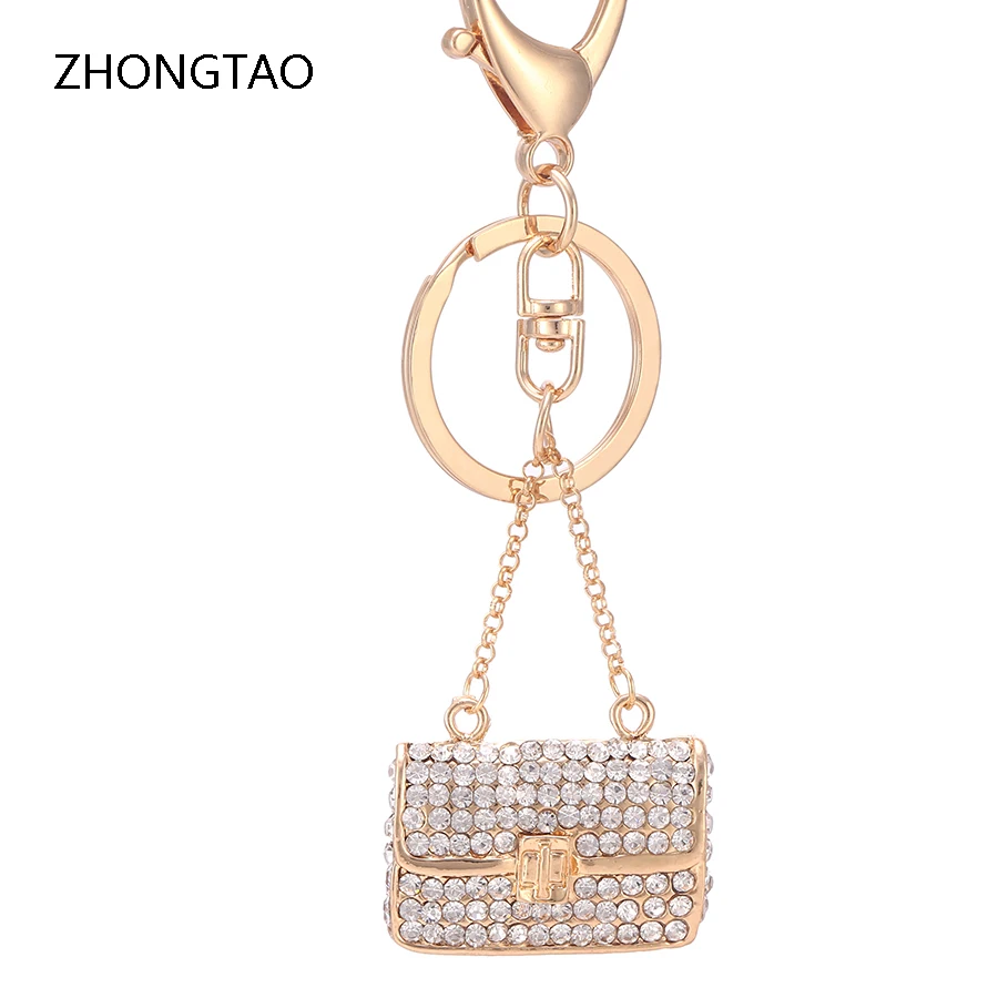 Прекрасная подвеска Сумочка Стиль брелок модные стразы с украшением в виде