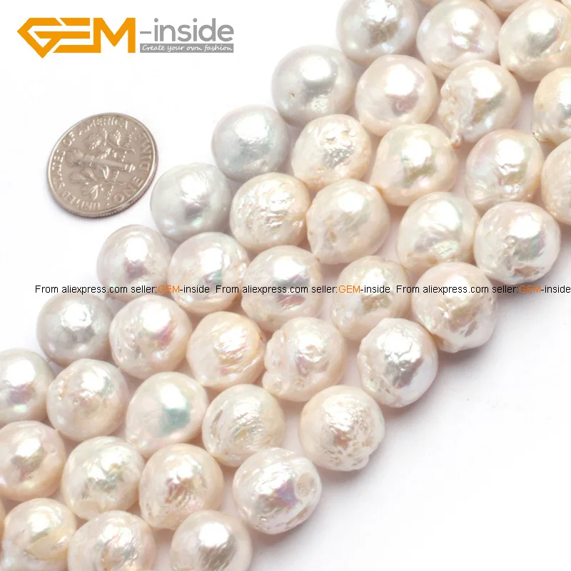 Круглые жемчужные шарики для изготовления ювелирных изделий пресноводного