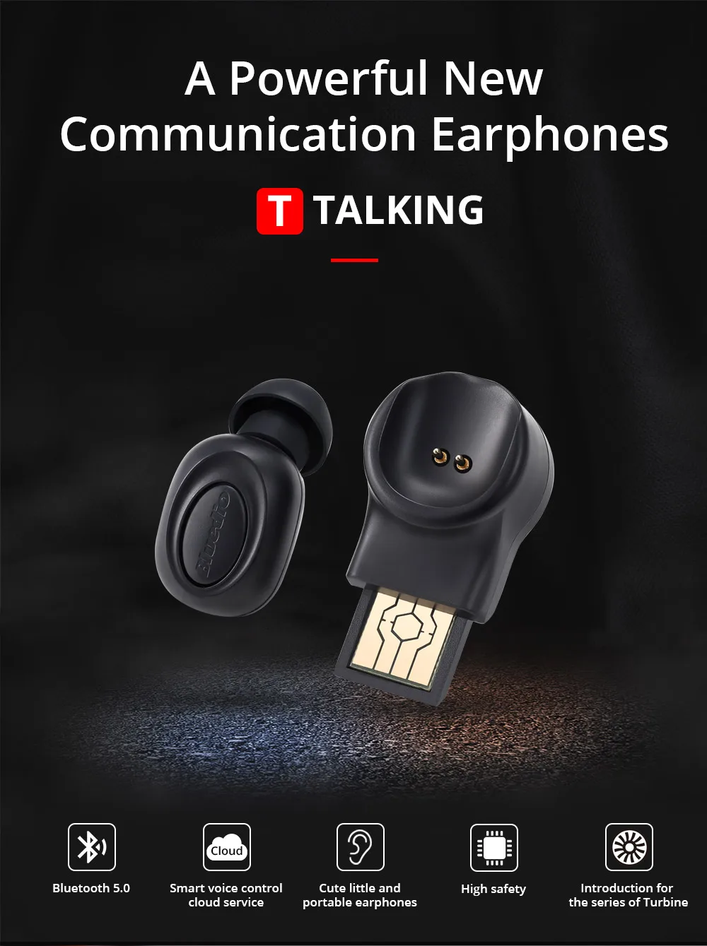 Bluedio Мини Bluetooth наушники T talking беспроводной динамик с микрофоном для iPhone Bluetooth наушники для Android ios Телефон