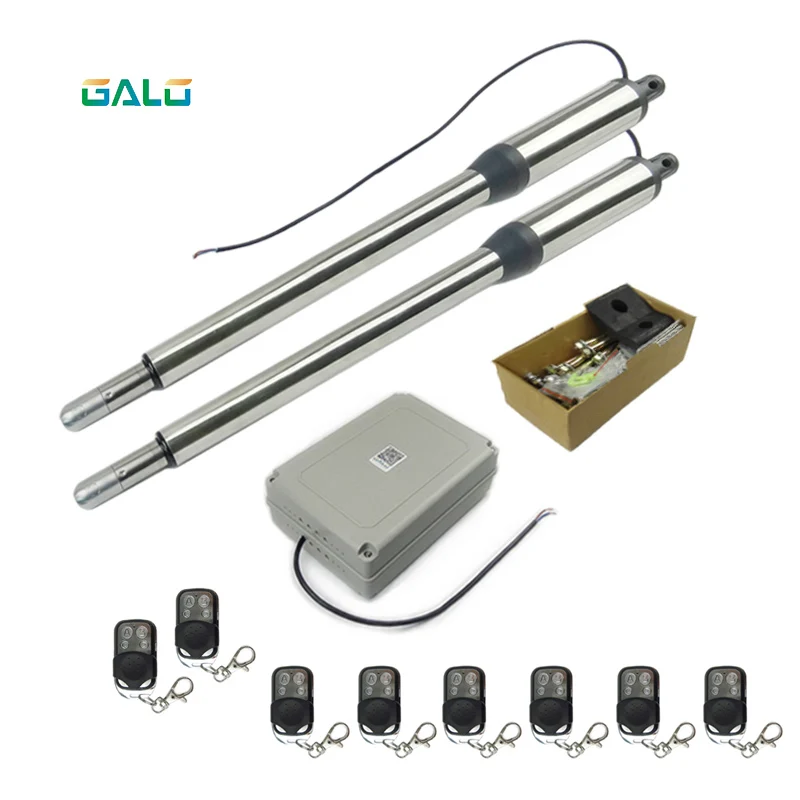 8 remote Galo AC 110 В/220 В электрический линейный привод 300kgs двигателя система Автоматическая Свинг ворот+ 4 пульт дистанционного управления автоматика для распашных ворот автоматические ворота - Цвет: 8 remote