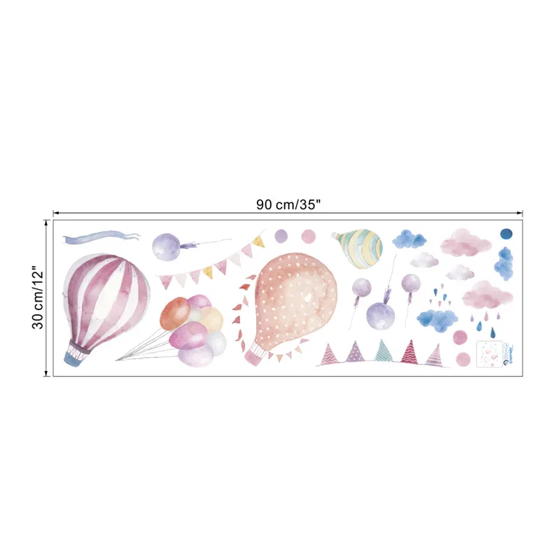 % Воздушные шары облако животные автомобиль самолёт наклейки на стену для детей