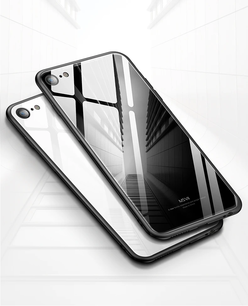 Msvii для iPhone 6 чехол iPhone 6 Чехол для iPhone 6 6S плюс роскошный Стекло защитный чехол Обложка Розовый противоударный для Apple