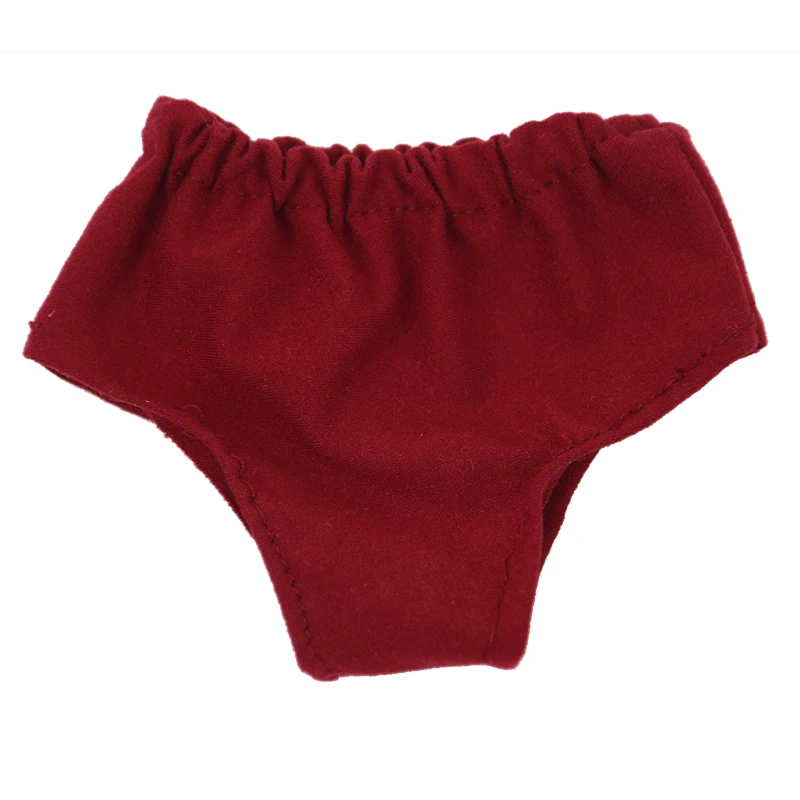 LUCKDOLLSolid цвет Женская футболка и трусики подходит 18 дюймов Американский 43 см Одежда для кукол аксессуары, игрушки для девочек, поколение, день рождения - Цвет: N273