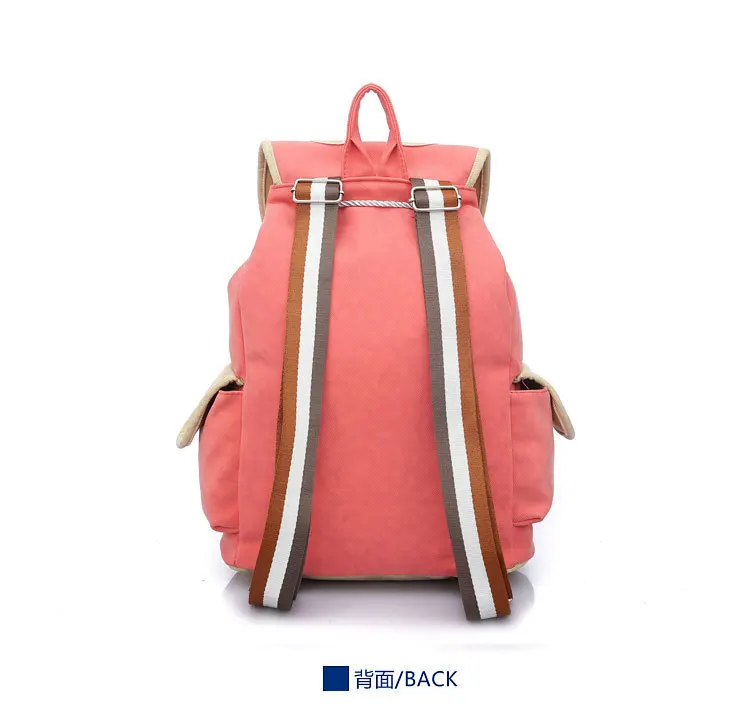 New 2014 Fresh Cute Quilted Rabbit Character Girls School Bag Female Cavas Backpacks Mochila Feminina de Lona High Quality | Багаж и сумки