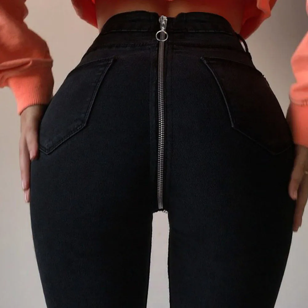 Женские джинсы-карандаш на молнии сзади летние узкие джинсы Y521 2019 - купить по