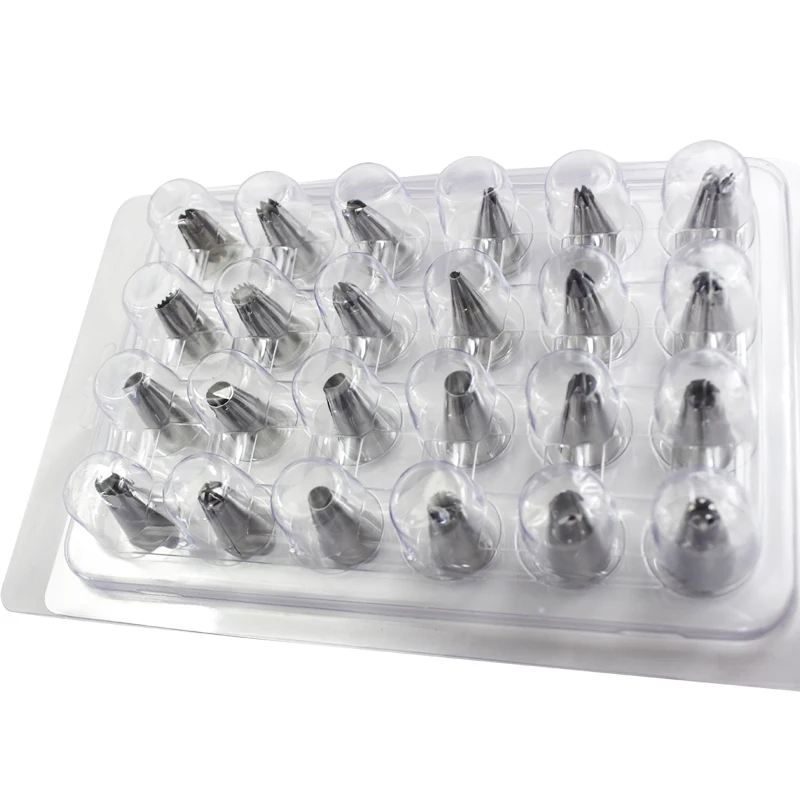 Кондитерские насадки из нержавеющей стали 24 шт./компл.|gift gifts|gift toolgift decoration |