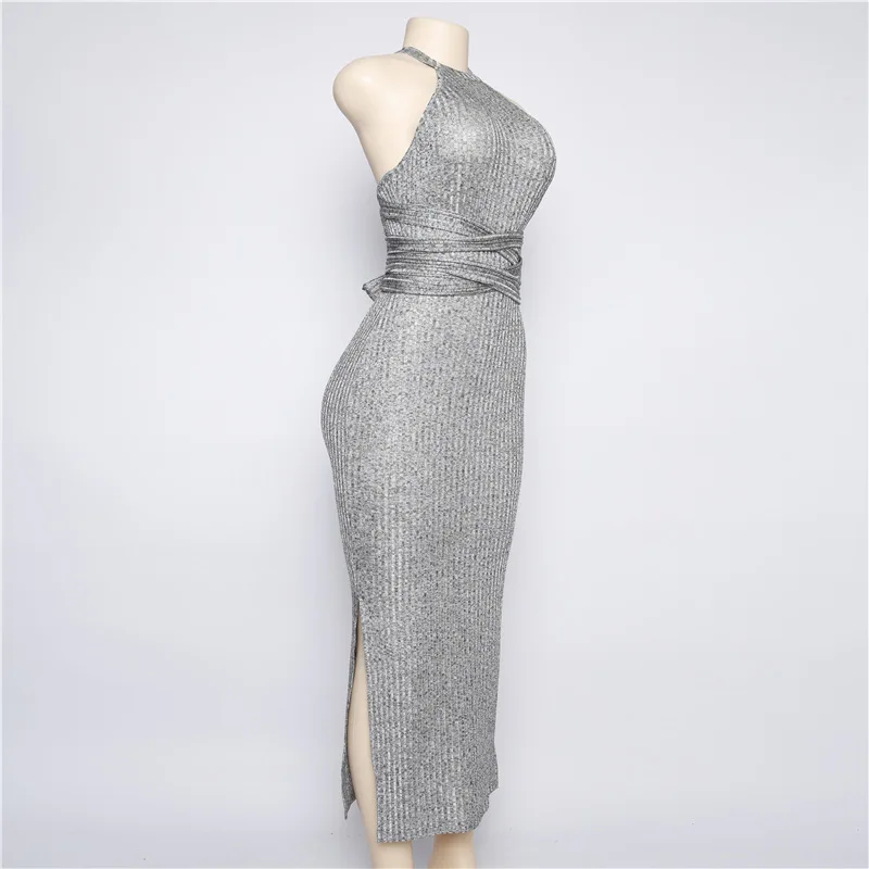 Элегантное праздничное платье с круглым вырезом Тонкий Bodycon Vestido рукавов Для