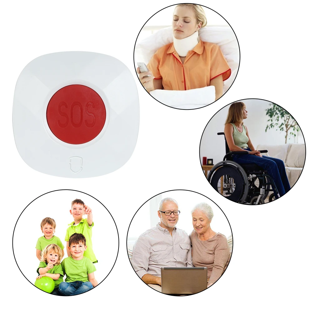 433 МГц Беспроводной удаленного вызова кнопка SOS/Аварийная уход пейджер