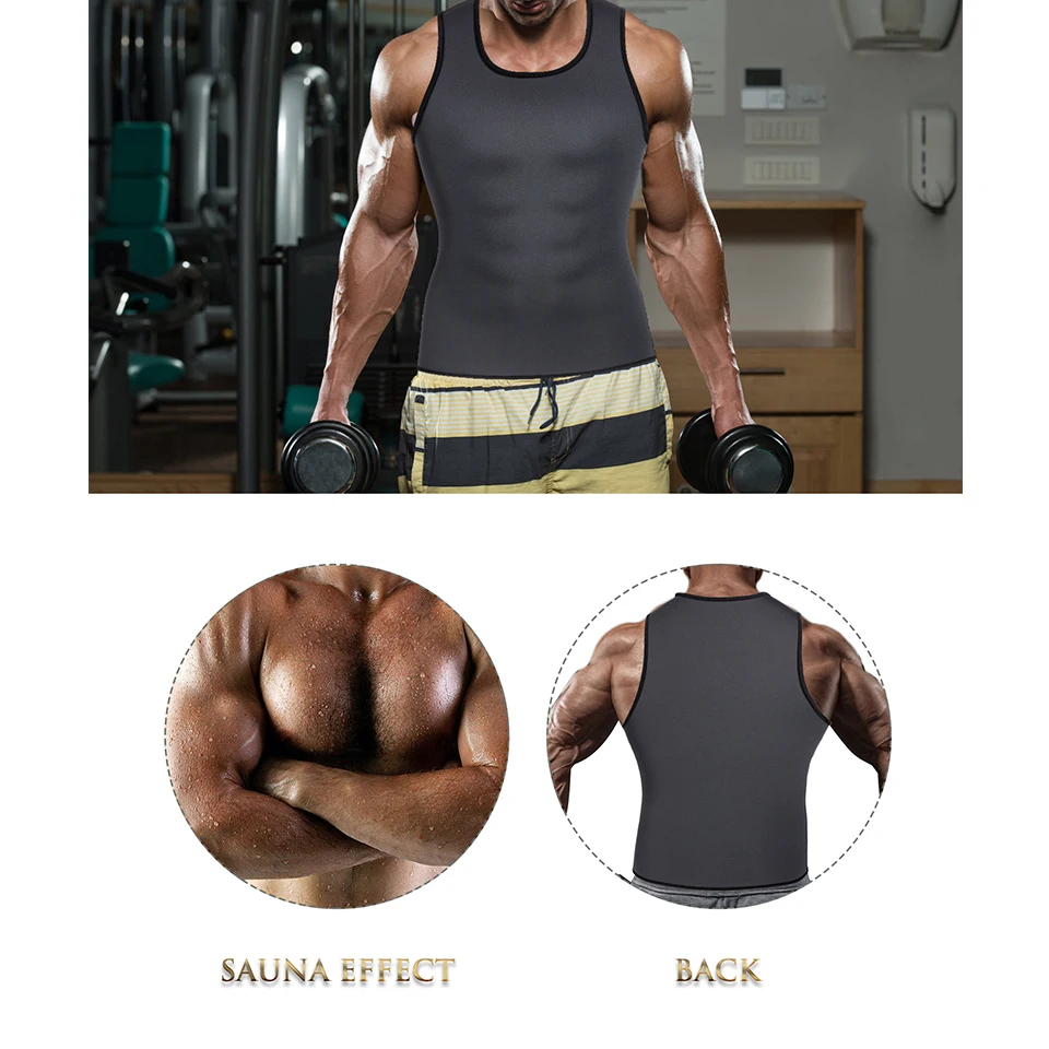 Junlan формирователь тела для мужчин корсет из неопрена костюм сауны жилет