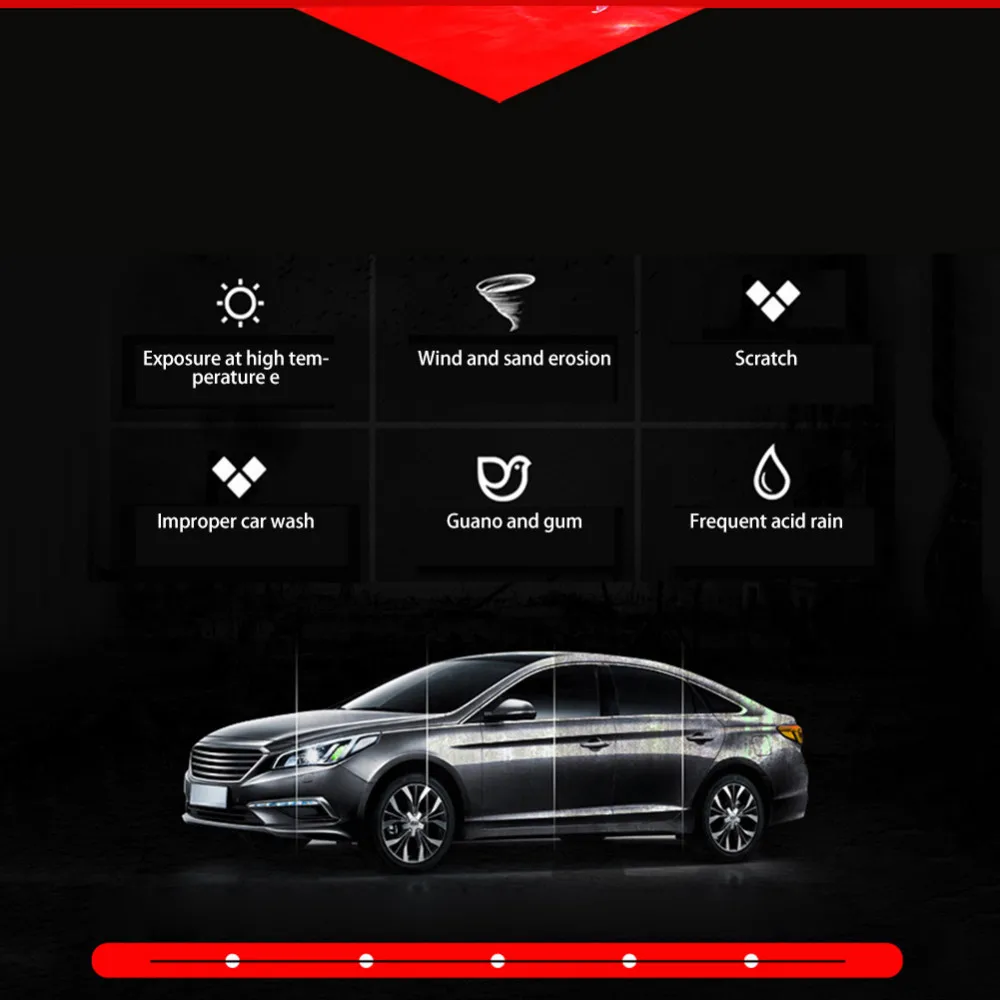 

ToHuu Auto Car Coating Agent Water Repellent Oxidation Resistant Liquid 9H Hardness Protection Super Shiny Car Coating