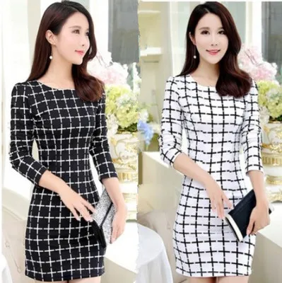 Женское платье с длинным рукавом профессиональное облегающее Привлекательное в