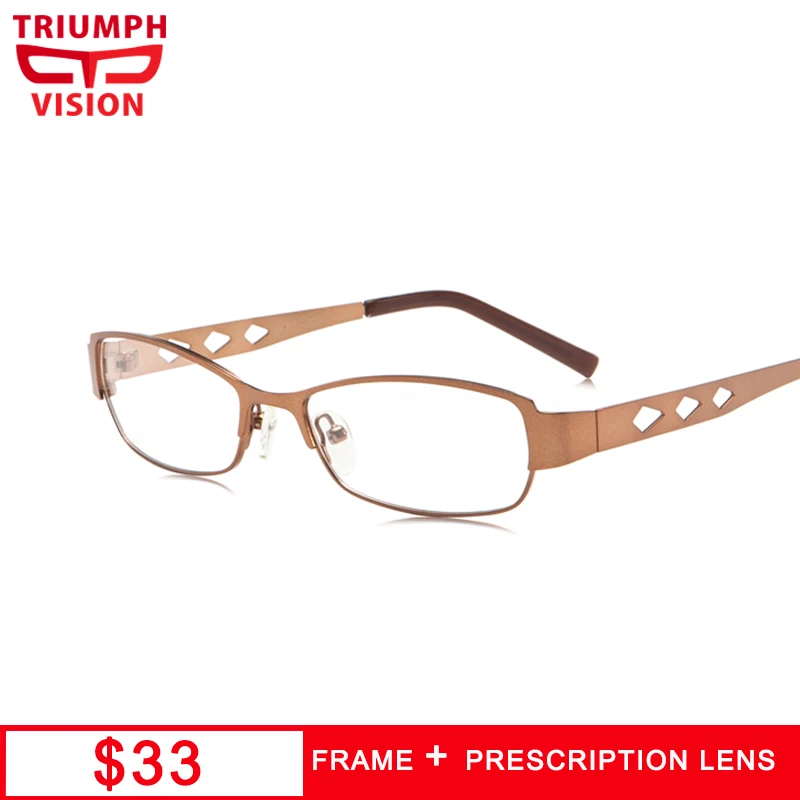 Очки TRIUMPH VISION с алмазной рамой женские рецептурные линзы для близоруких