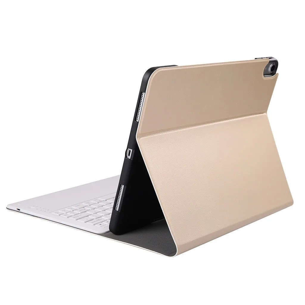 Тонкий чехол для клавиатуры из алюминиевого сплава с подсветкой iPad Pro 12 9 + слот