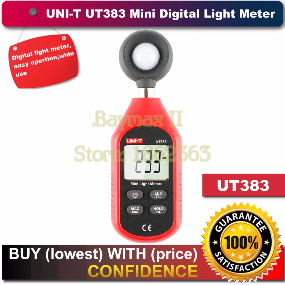 

UNI-T UT383 200,000 Lux High Accuracy Digital Light Meter illuminometer
