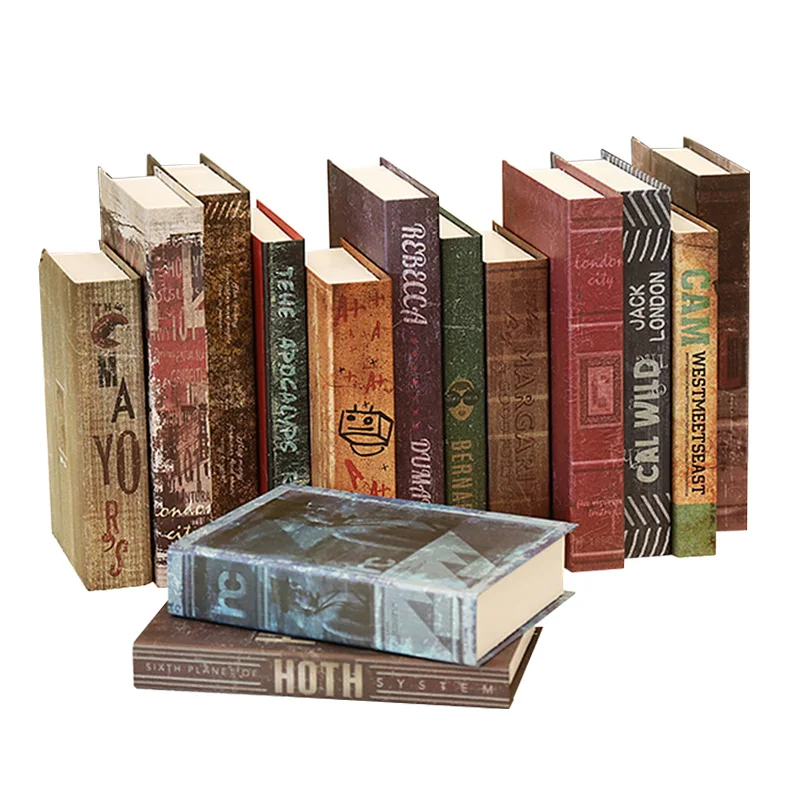 Европейский Винтаж поддельные книги книга-реквизит украшения модель творческий бар Кофе магазин поза творческие украшения-фурнитура