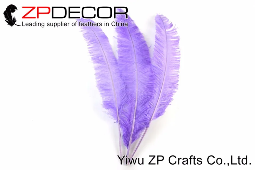 ZPDECOR-plumas de avestruz lavanda para sombreros, artesan&iacute;a, disfraz, boda, 55-60CM(22-24 pulgadas), Nandu, env&iacute;o gratis, 50 unids/lote-2