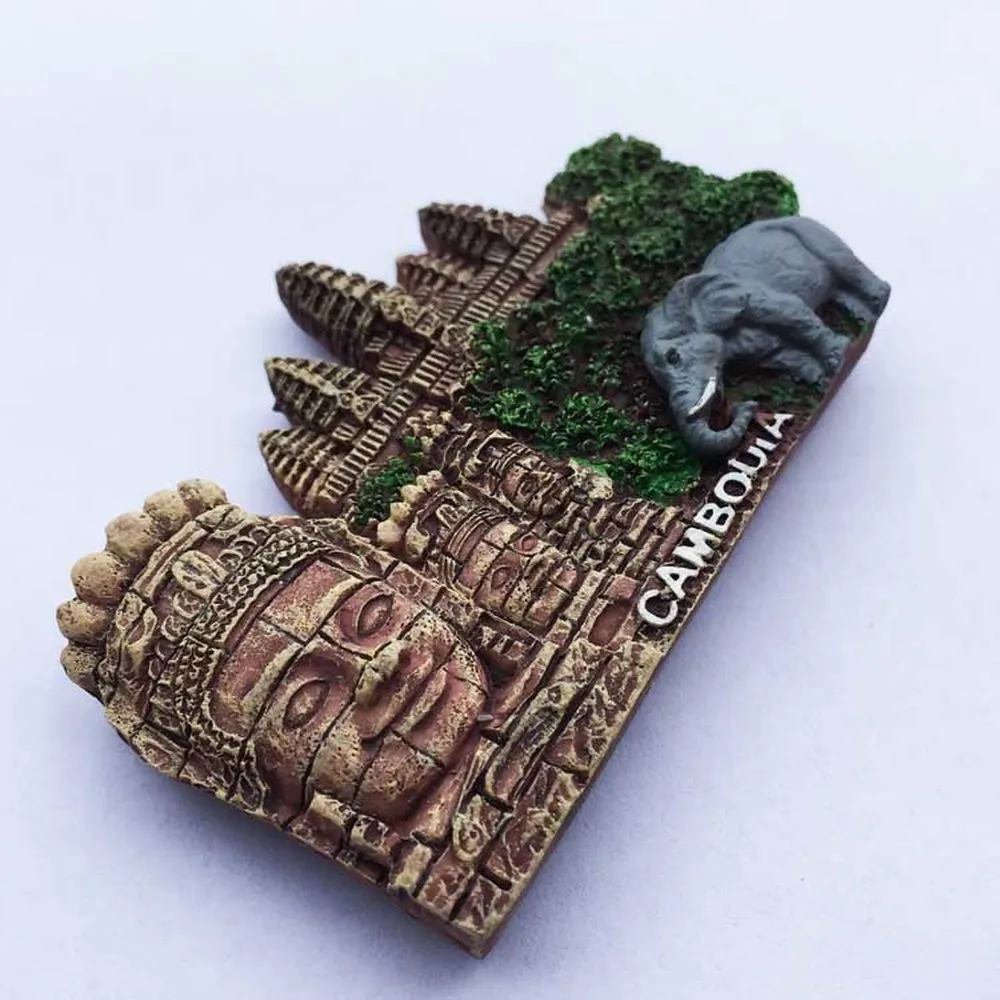 Новый Angkor Камбоджа кмерский Смайл слон магнит на холодильник Traval сувенир