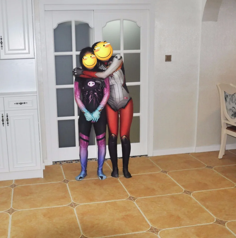 DVA над песней Hanna zentai костюм D. va Reaper Hanzo SOLDIER76 Mercy Tracer ROADHOG Косплей роковой вдовы на