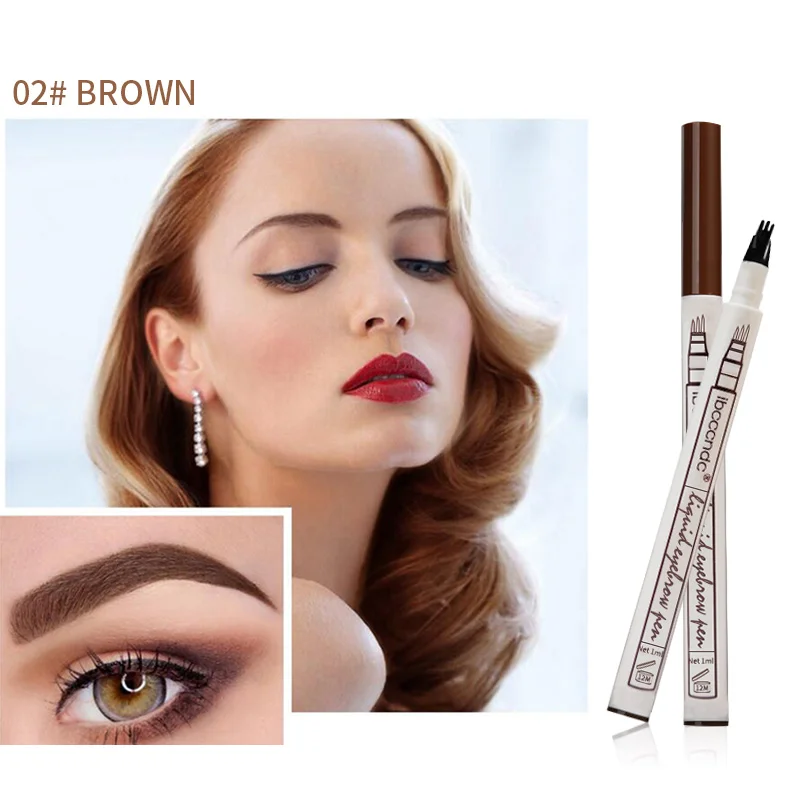 1 шт. карандаш для бровей женщин и девочек водонепроницаемый вилка кончик тату