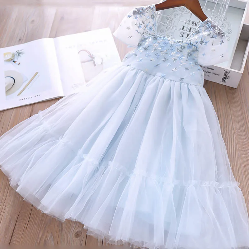 2019 Girl tulle dress / Embroidery vintage flower kids for girl | Детская одежда и обувь