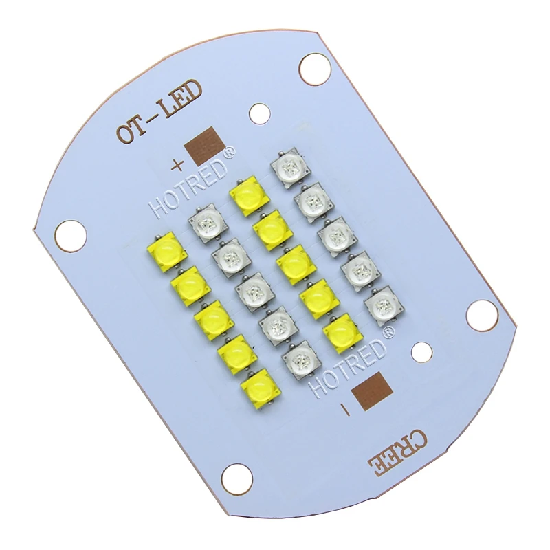 50 Вт 100 Cree XLamp XT E XTE Королевский синий + белый светодиодный излучатель
