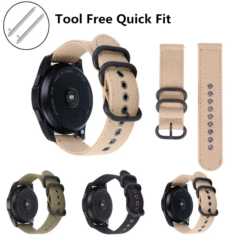 

18mm 20mm 22mm 24mm NATO Quick Release Watch Band Straps Nylon Ballistic Straps Canvas Strap for Smart Watch 9.21