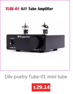 Dilvpoetry 6K4 встроенный ламповый усилитель HiFi TPA3116D2 вакуумный ламповый усилитель стерео аудио предусилитель 6J1 ламповый усилитель для дома