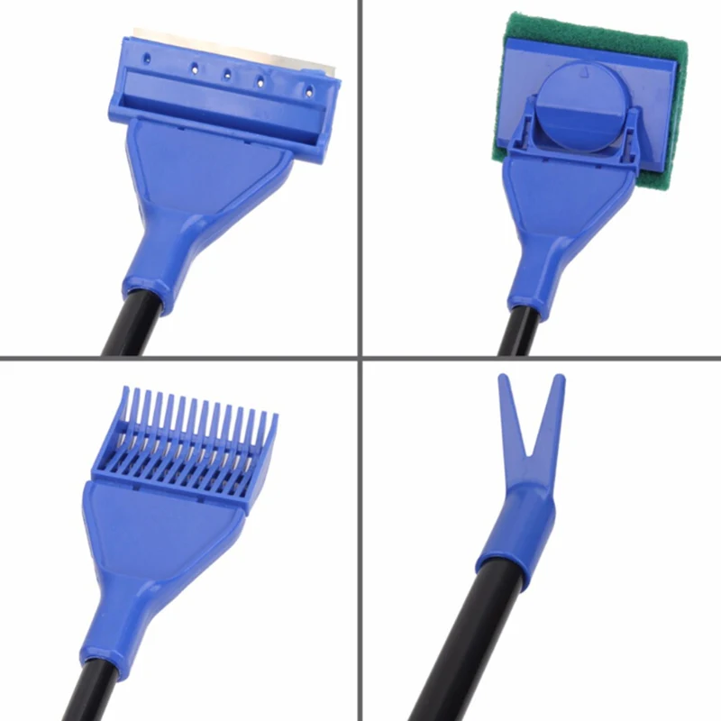 Аквариумный бак 5 в 1 скребок для очистки аквариума гравия водорослей вилка губка