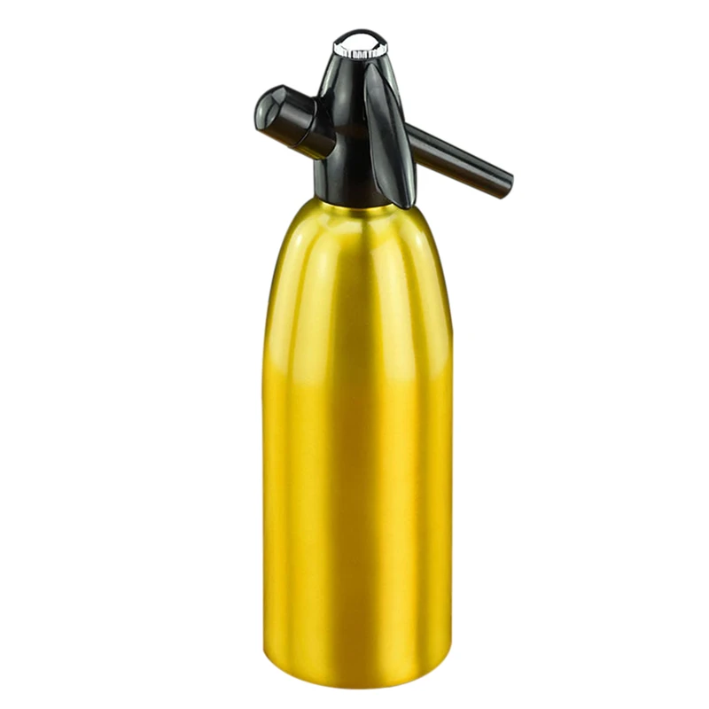 Gold TTLIFE Горячая 1.0L домашняя алюминиевая Сода сифон сода вода машина сок вино газированные напитки напиток Сода машина - Цвет: Gold