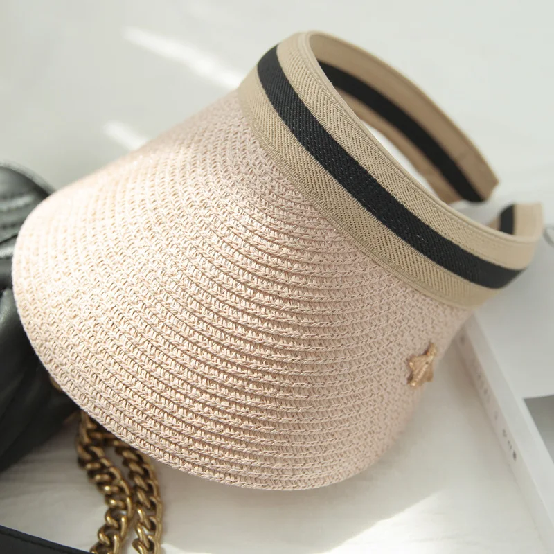 Женская соломенная шляпа летняя пляжная для девушек Корейская версия|Женские