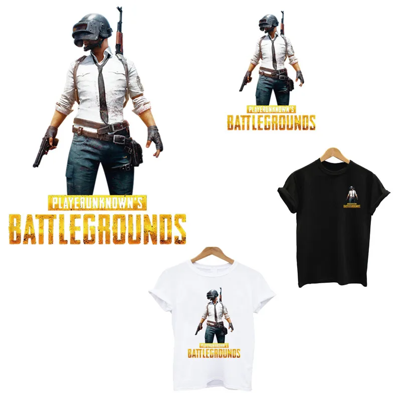 Pubg полосы термо-Стикеры для одежды на одежде гладить на переводах для одежды применение одного термочувствительного патчи цветок аппликация
