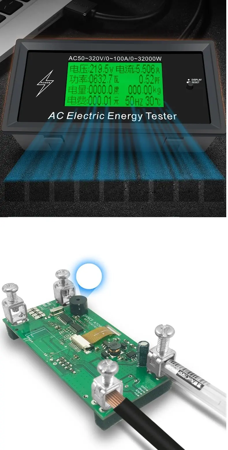 AT3010 AC50~ 320V 100A 3KKW телефон приложение переменного тока цифровые измерители напряжения индикатор Мощность счетчик энергии Вольтметр Амперметр ток Am
