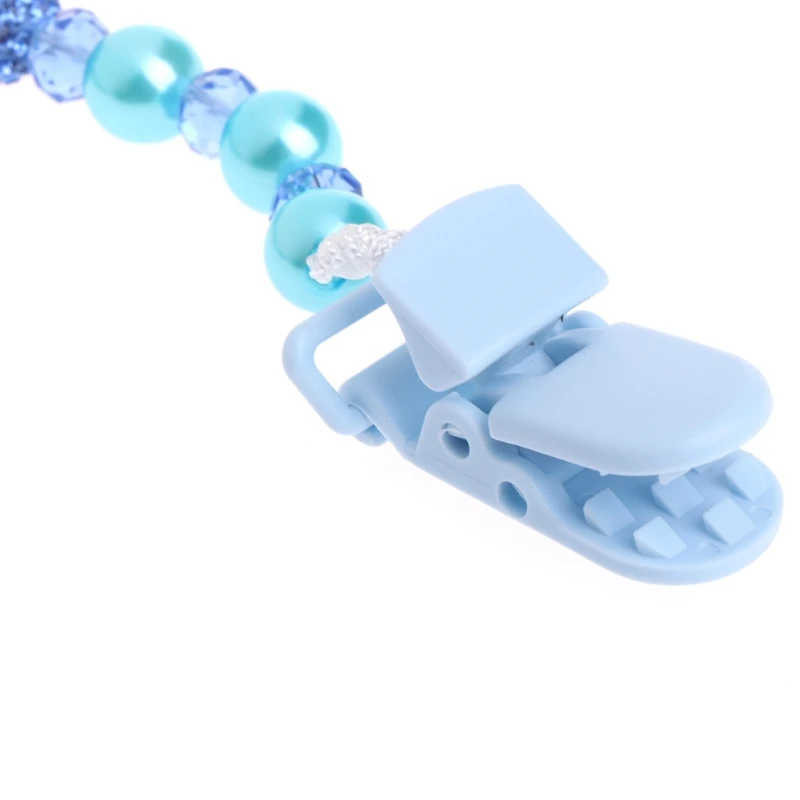 

Baby Bling Crystal Pacifier Clips Soother Chain Dummy Soother Nipple Leash Strap