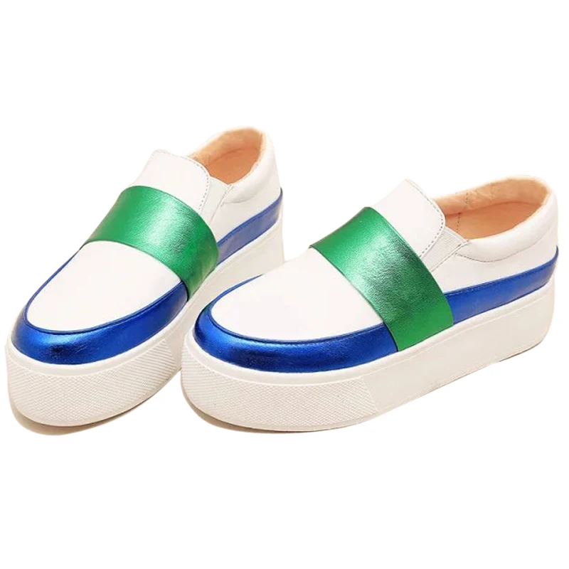 Новое Прибытие Весна 2016 Женщины Платформы Смешанные Цвета Повседневная Обувь