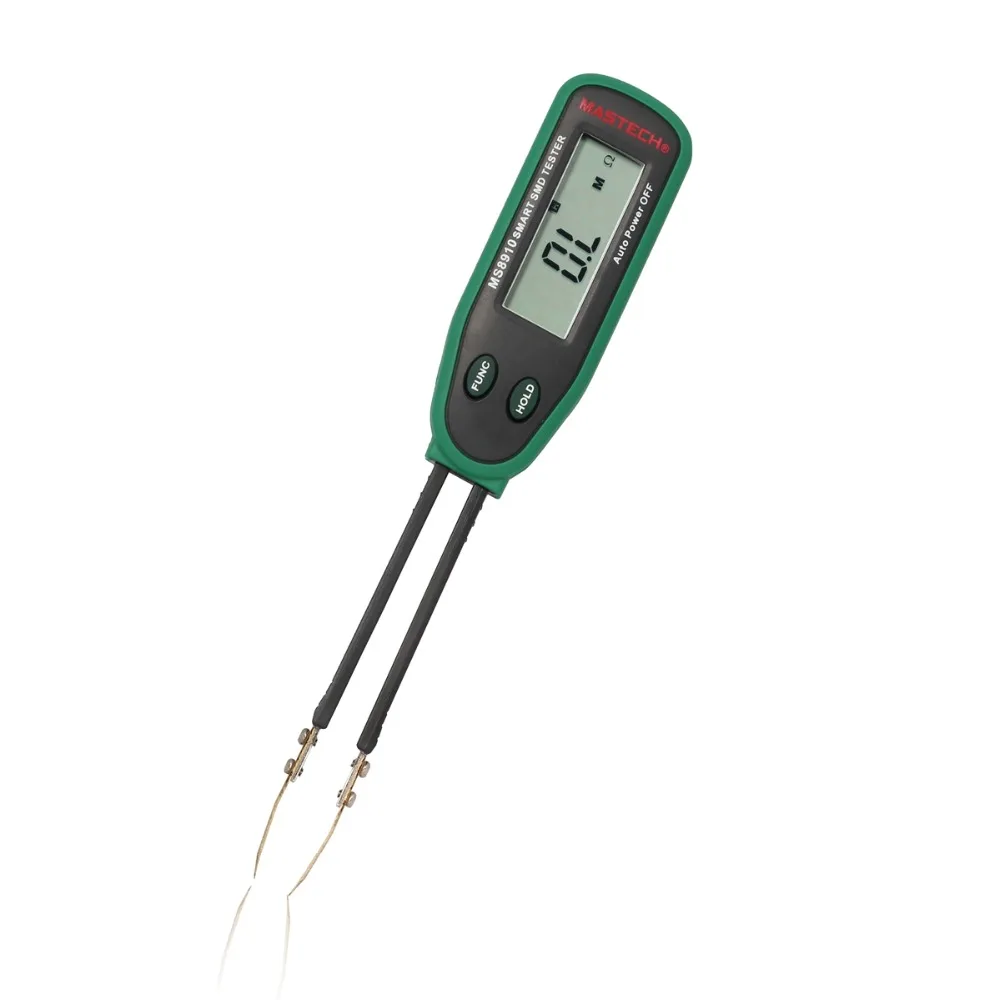 Смарт SMD тестер MASTECH MS8910 Цифровой мультиметр 3000 отсчетов RC Сопротивление Емкость диод метр тестер автоматическое сканирование
