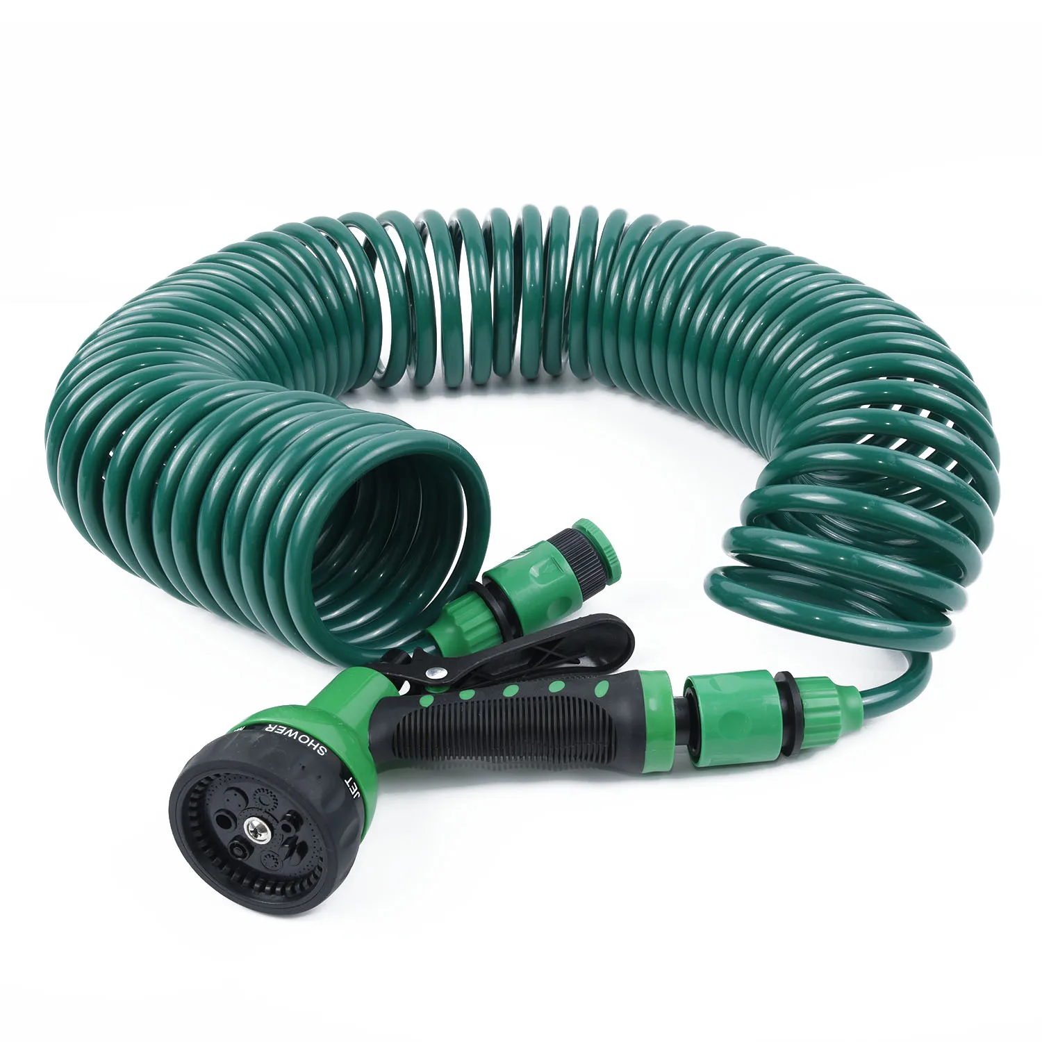 Гибкий Спиральный садовый шланг для мытья автомобиля и газона 15 м|Наборы полива| |