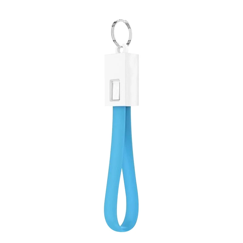 Синий Многофункциональный usb-кабель для мобильного телефона, освещение, зарядное устройство, кабель для ключей, аксессуар, портативный зарядный шнур для синхронизации и передачи данных - Цвет: Синий