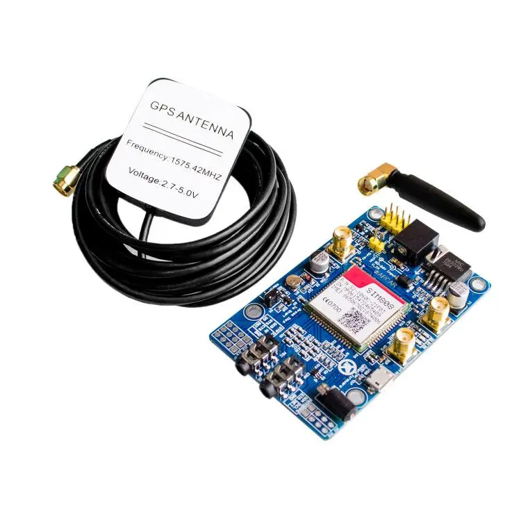 SIM808 модуль GSM GPRS GPS макетная плата IPX SMA с антенной для Raspberry Pi Поддержка 2G 3G 4G