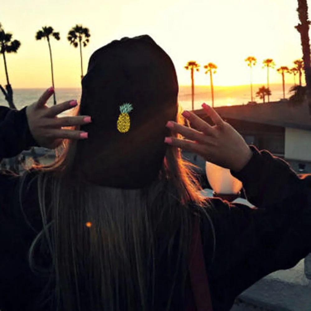 Новая бейсбольная Кепка унисекс с ананасом 1 шт. Регулируемая в стиле хип-хоп