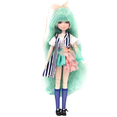 Like the picture Ледяная шарнирная кукла blyth neo Fortune days, модная Кукла Xiaojing, кукла с платьем, игрушечная обувь, подарок 26 см - Цвет: Like the picture