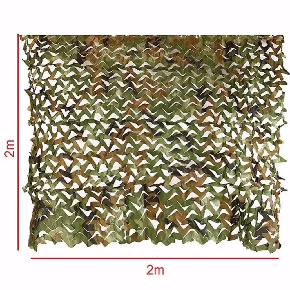 

Camouflage Netting 2X2m Hunting Military Woodland Digital Hunting Car CoveringTent Camping Jungle Leaves Net Mesh Sun Shelter