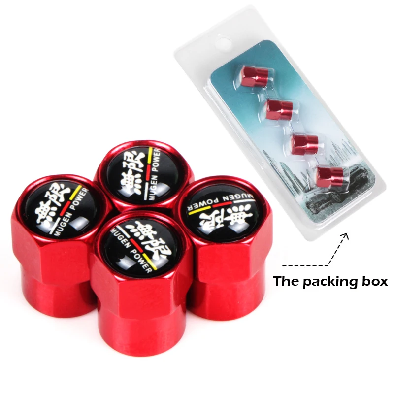 4 шт. металлический вентиль шины колеса Крышки Стволовых чехол для Honda TYPER Civic XR V HR