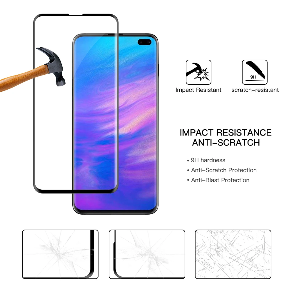 Сверхтонкое закаленное Стекло Экран протектор для samsung Galaxy S10 S10 плюс телефон защитный 9HD пленка для samsung Galaxy S10E