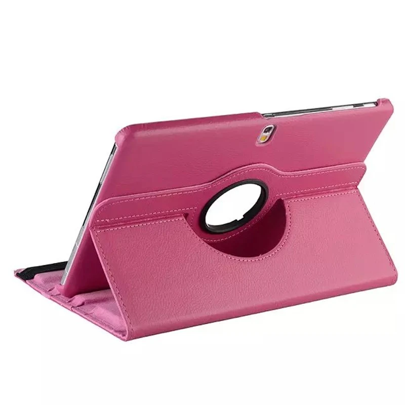 Флип чехол из искусственной кожи с подставкой 360 градусов умный для планшета Samsung