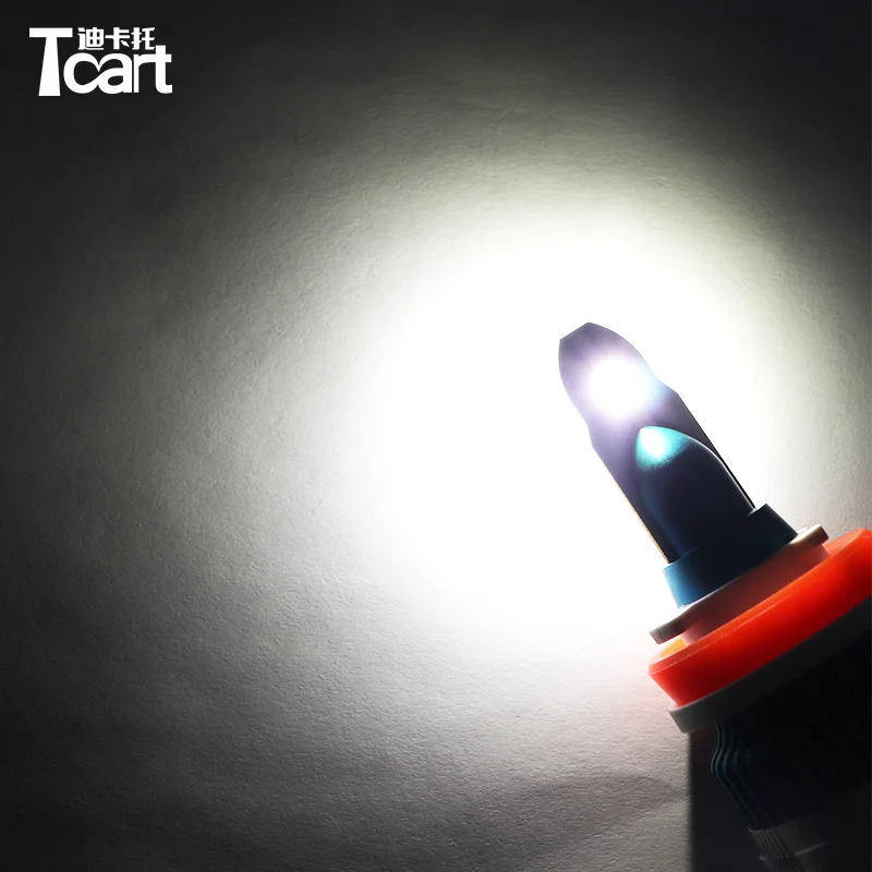 Автомобильные светодиодный ные фары Tcart H8 H9 H11 Светодиодный Противотуманные